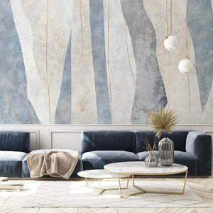 Flowing Lines - Zidna Tapeta - Mural