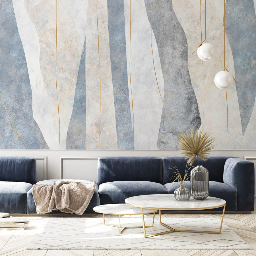 Flowing Lines - Zidna Tapeta - Mural