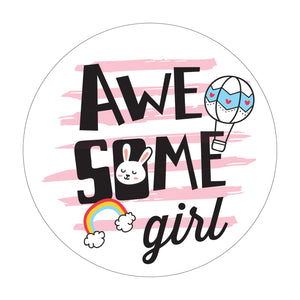 Awesome Girl - Naljepnica za zid dječje sobe