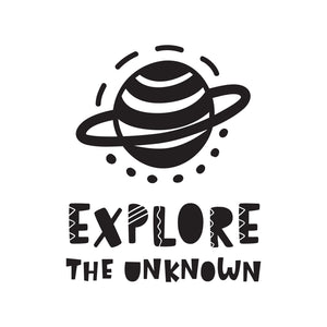 Explore the Unknown - Naljepnica za zid dječje sobe