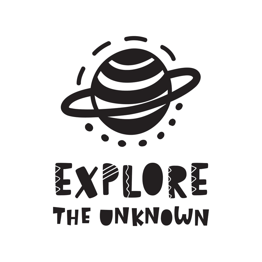 Explore the Unknown - Naljepnica za zid dječje sobe