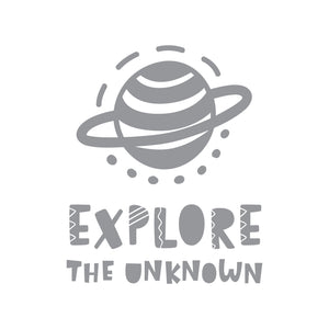 Explore the Unknown - Naljepnica za zid dječje sobe