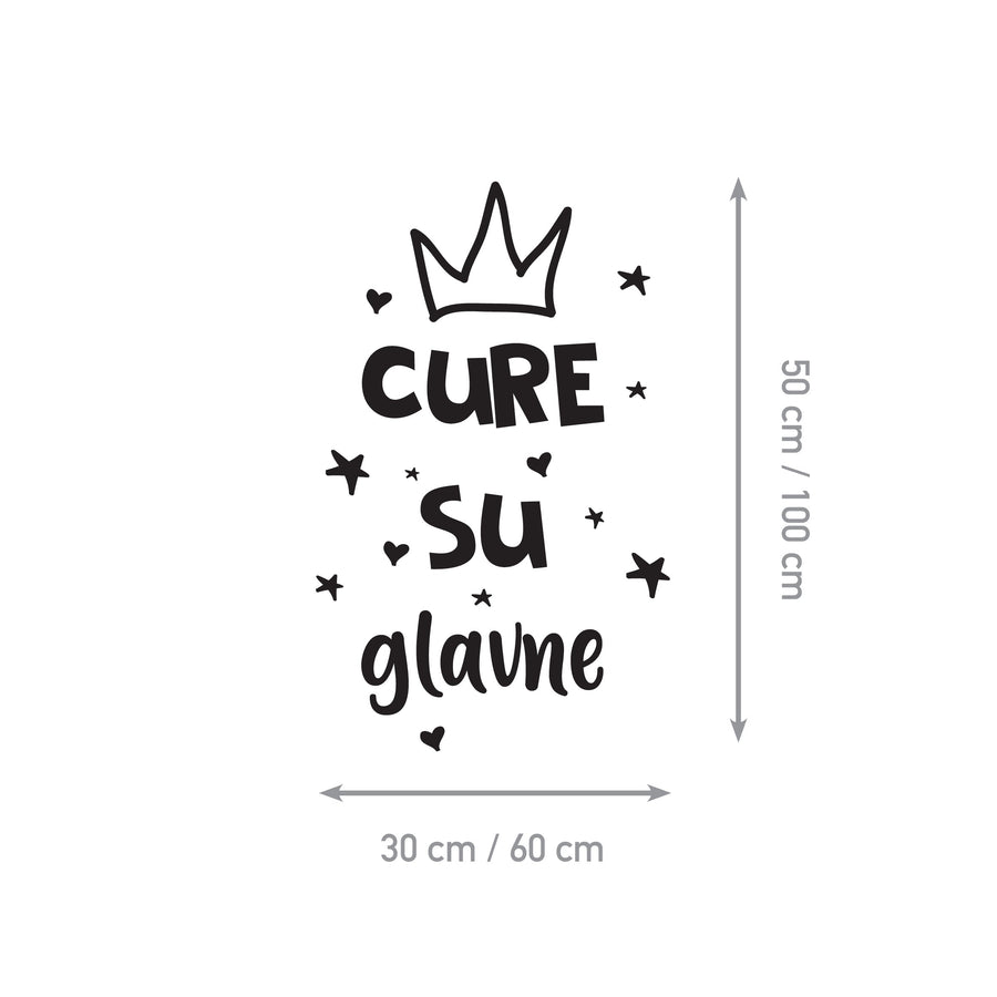 Cure su glavne - Naljepnica za zid dječje sobe