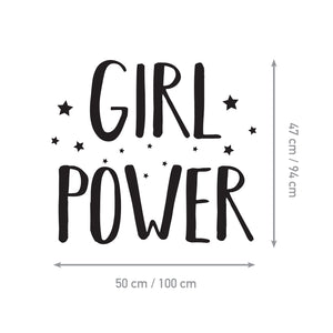 Girl Power - Naljepnica za zid dječje sobe