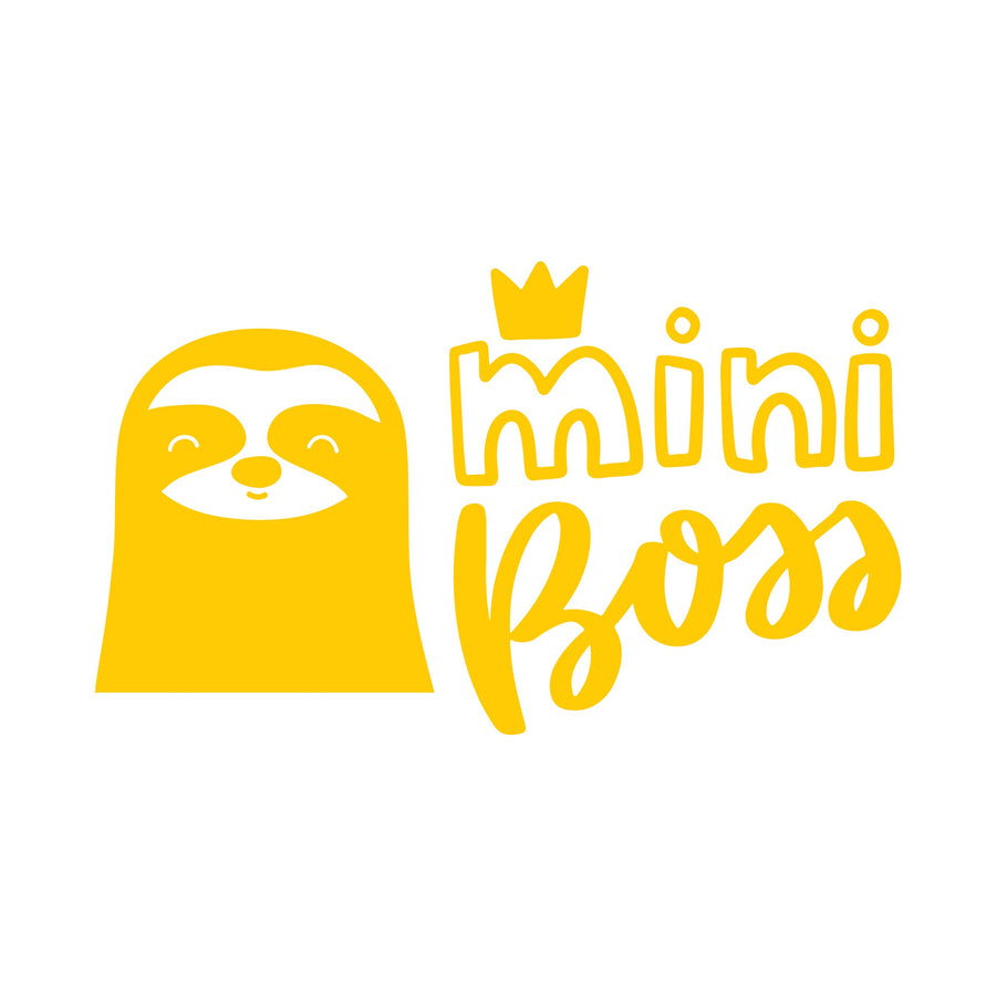 Mini Boss Sloth - Naljepnica za zid dječje sobe
