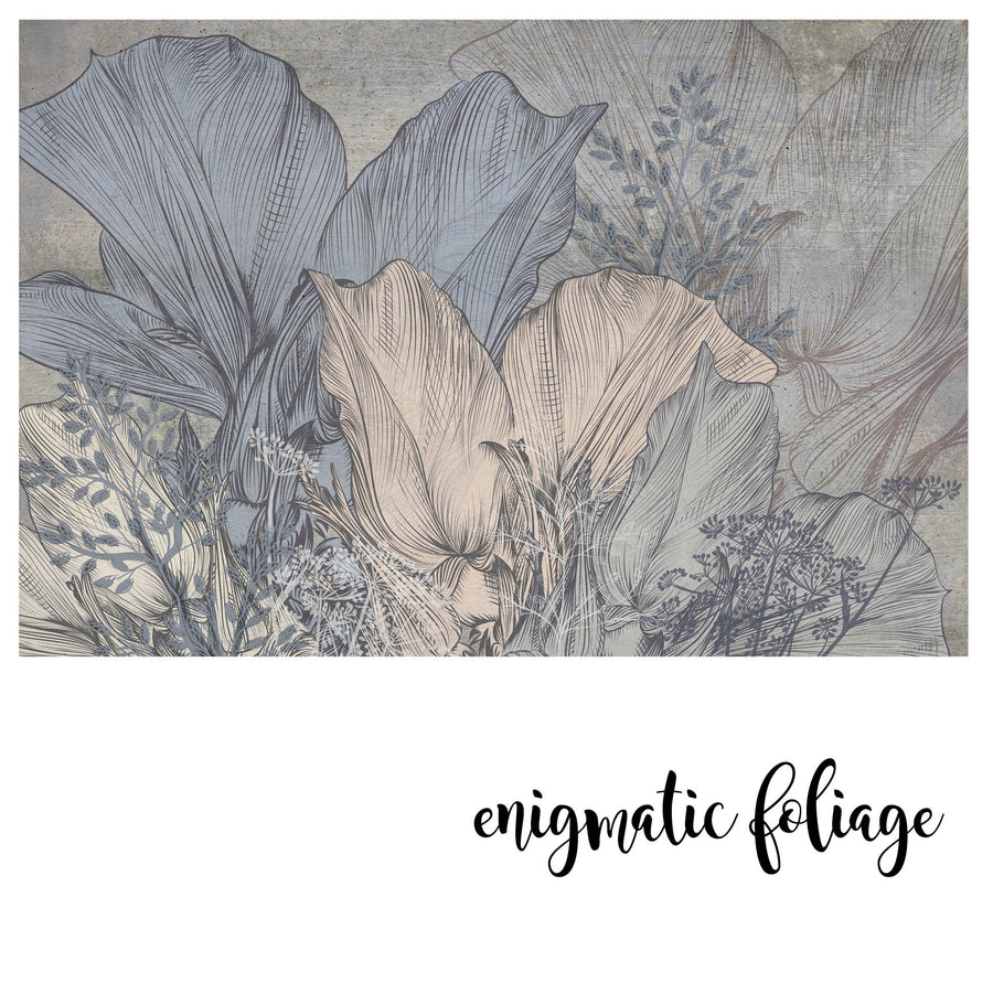 Enigmatic Foliage - Zidna Tapeta - Mural