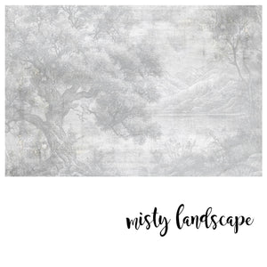 Misty Landscape - Zidna Tapeta - Mural