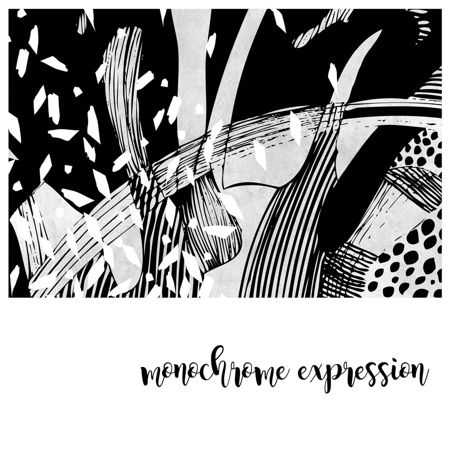 Monochrome Expression - Zidna Tapeta - Mural