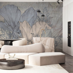 Enigmatic Foliage - Zidna Tapeta - Mural