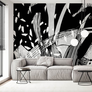 Monochrome Expression - Zidna Tapeta - Mural