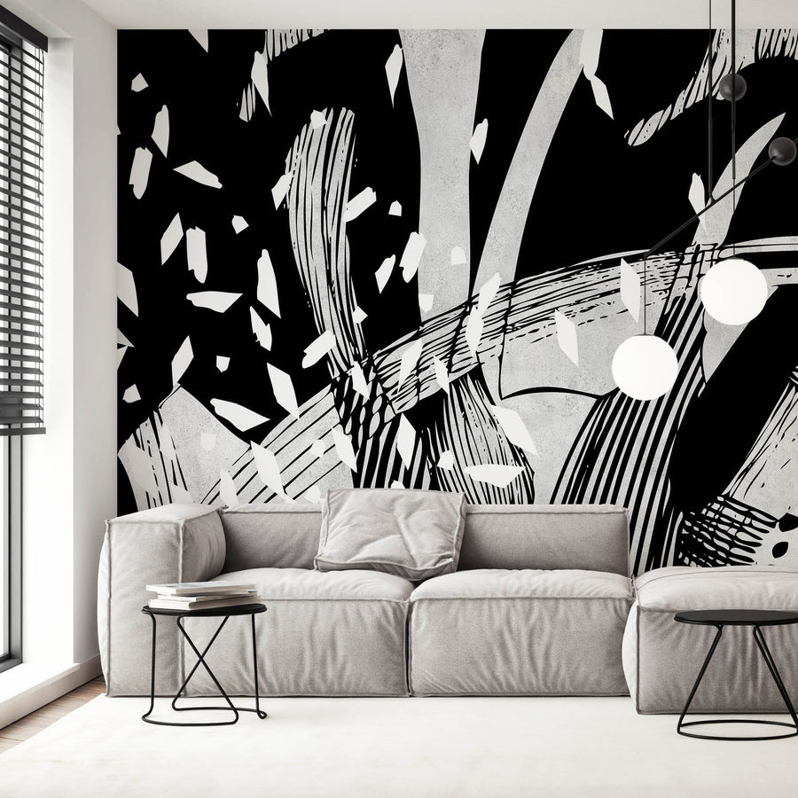 Monochrome Expression - Zidna Tapeta - Mural