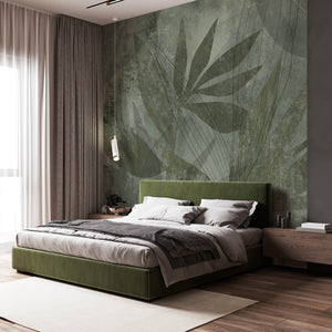 Artistic Leafage - Zidna Tapeta - Mural