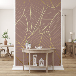 *RASPRODAJA* Modern Leaf - Zidna Tapeta - Mural - 150 cmx250 cm