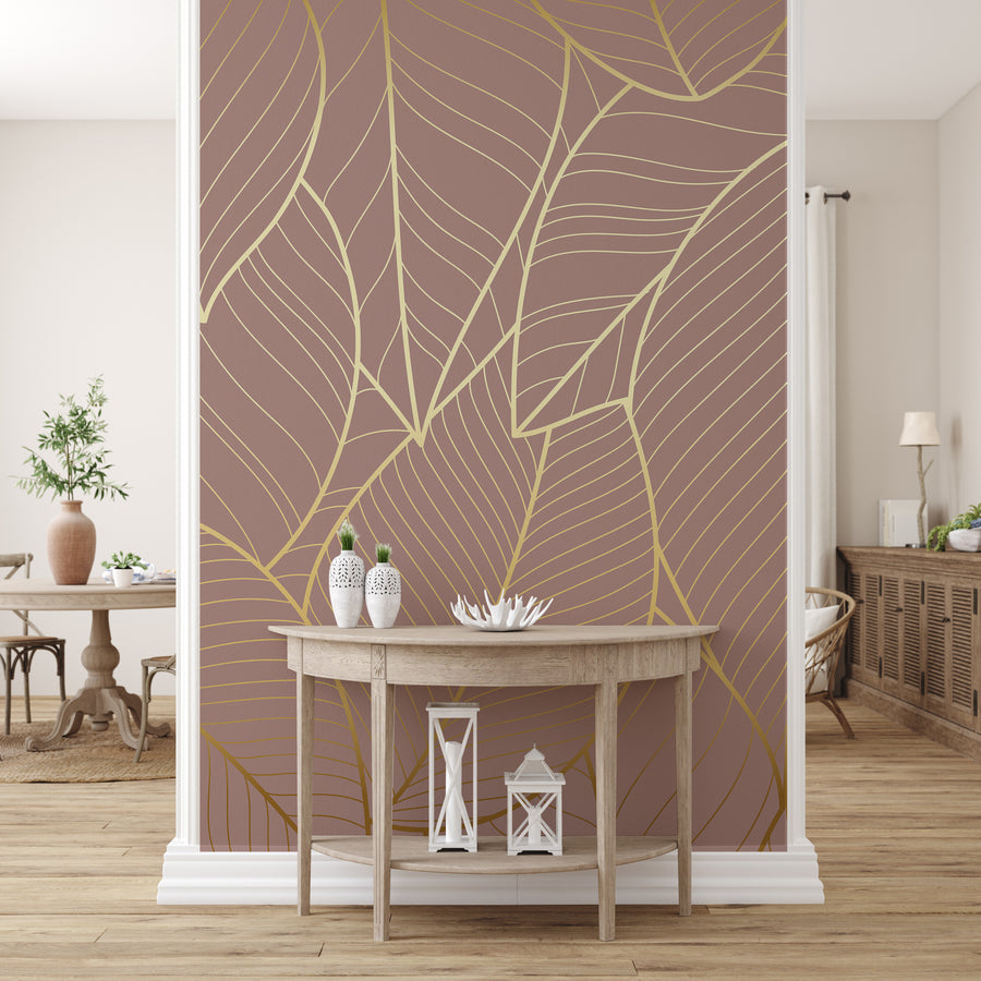 *RASPRODAJA* Modern Leaf - Zidna Tapeta - Mural - 150 cmx250 cm