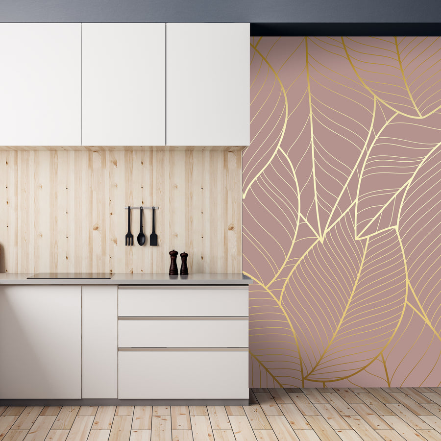 *RASPRODAJA* Modern Leaf - Zidna Tapeta - Mural - 150 cmx250 cm