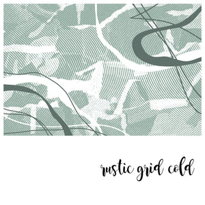 Rustic Grid Cold - Zidna Tapeta - Mural