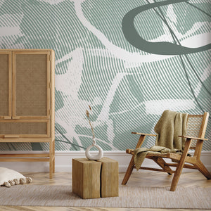 Rustic Grid Cold - Zidna Tapeta - Mural