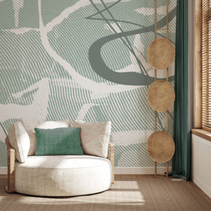 Rustic Grid Cold - Zidna Tapeta - Mural