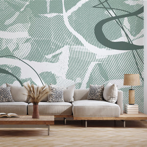 Rustic Grid Cold - Zidna Tapeta - Mural