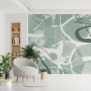 Rustic Grid Cold - Zidna Tapeta - Mural
