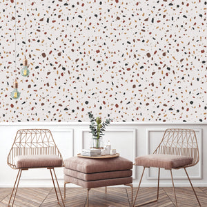 Earth Terrazzo - Zidna tapeta - Pattern