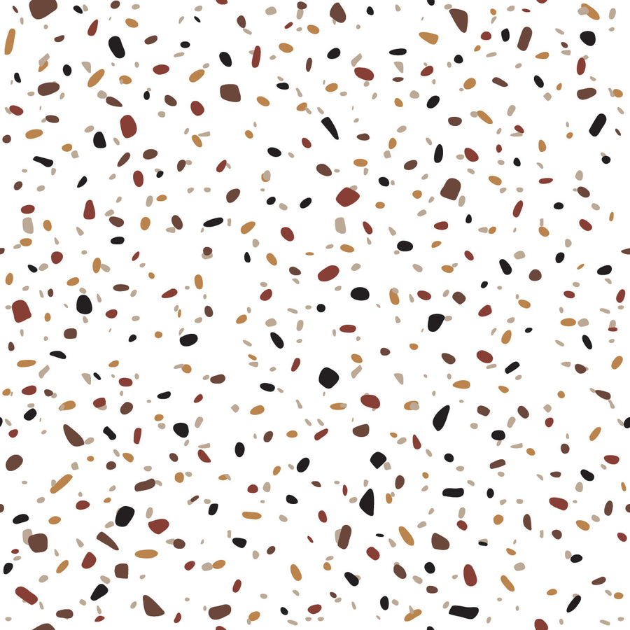 Earth Terrazzo - Zidna tapeta - Pattern