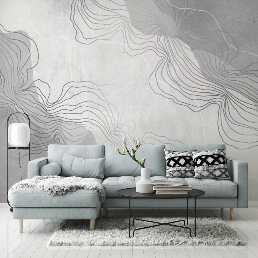 Artwork Lines - Zidna Tapeta - Mural