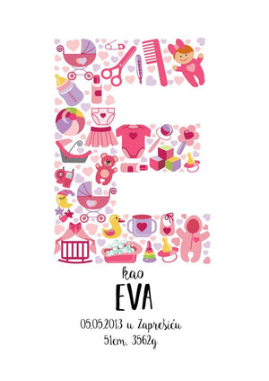 HIA Kids - Baby's Toys - personalizirana ilustracija