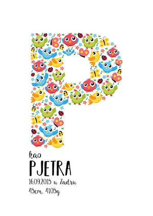 HIA Kids - Happy Birds - personalizirana ilustracija