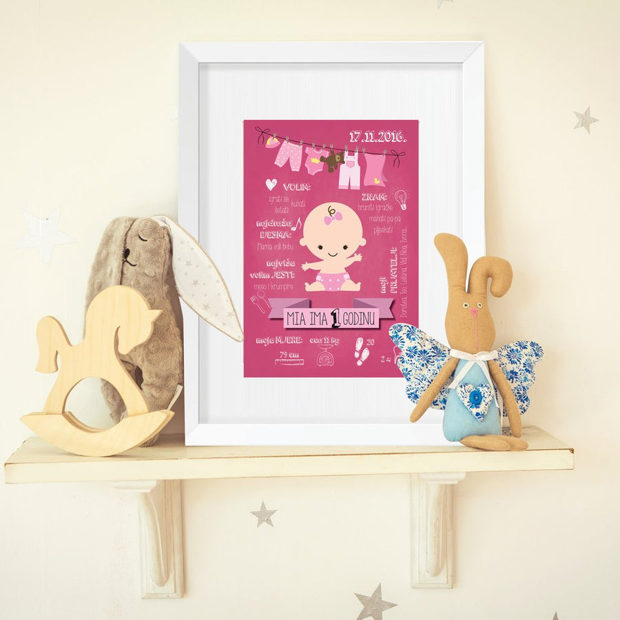HIA Kids - Little One Pink - personalizirana ilustracija