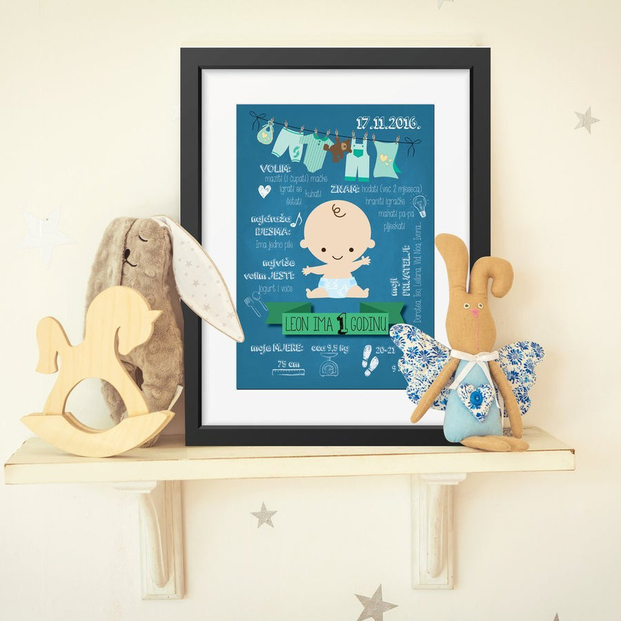 HIA Kids - Little One Blue - personalizirana ilustracija