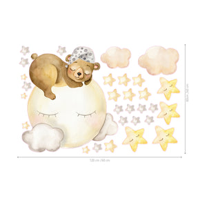 Dreaming Bear @HIAWorkshop® - Naljepnice za zid dječje sobe