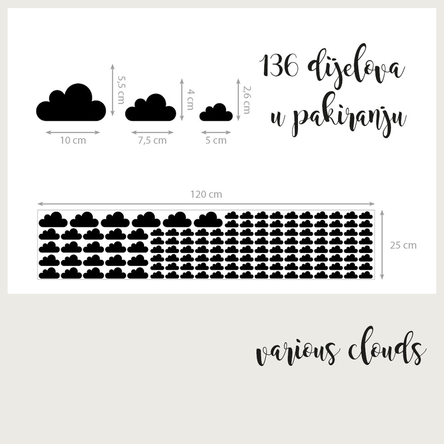 Various Clouds - Naljepnice za zid