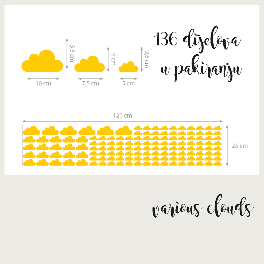 Various Clouds - Naljepnice za zid