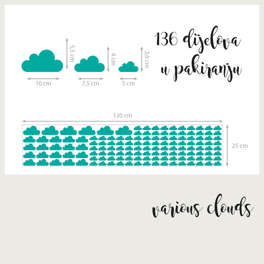 Various Clouds - Naljepnice za zid