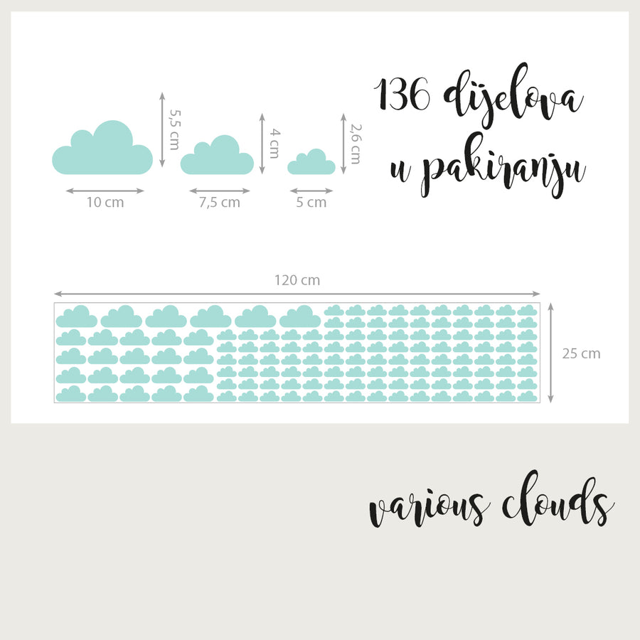 Various Clouds - Naljepnice za zid