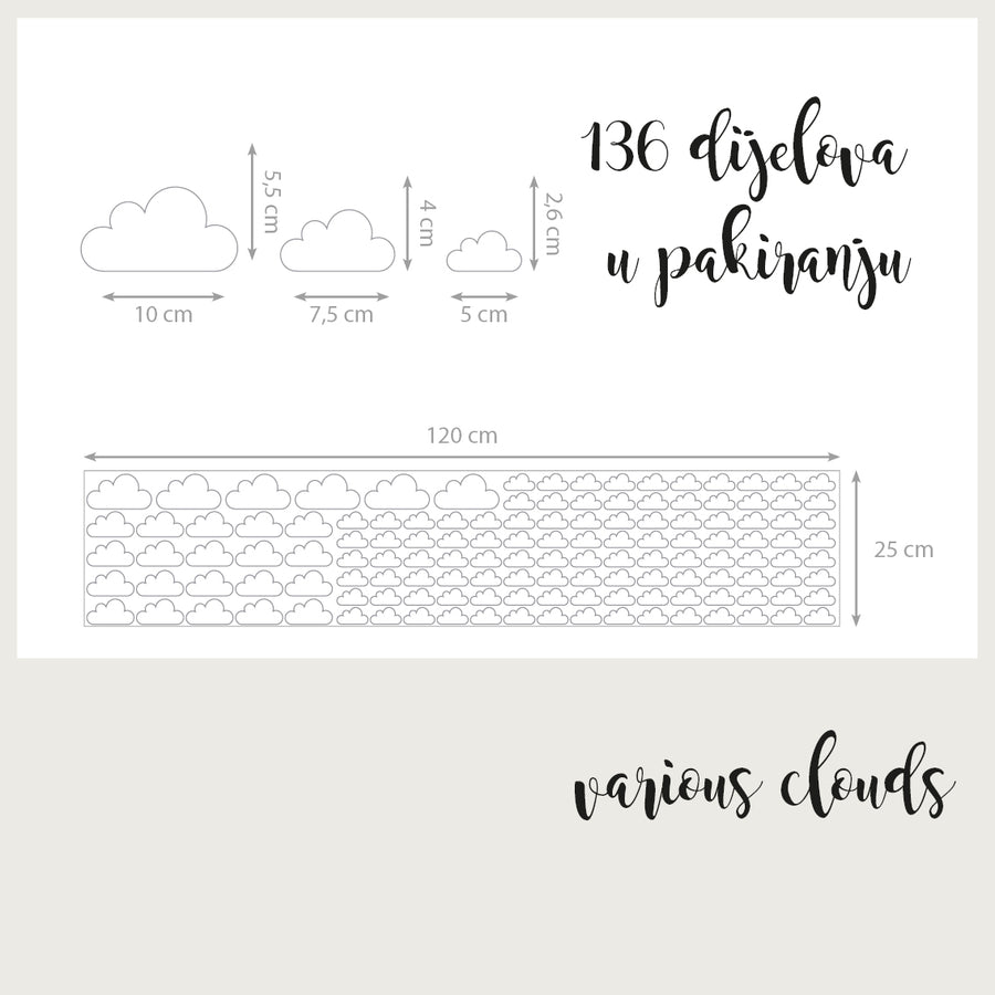 Various Clouds - Naljepnice za zid