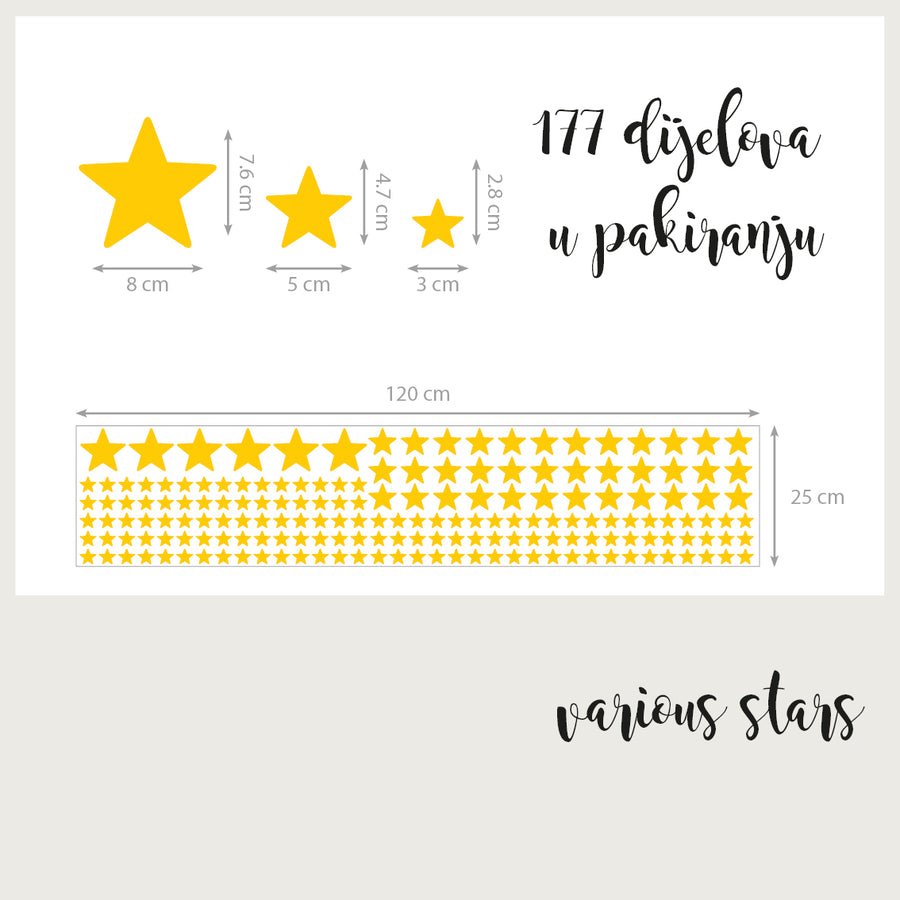 Various Stars - Naljepnice za zid