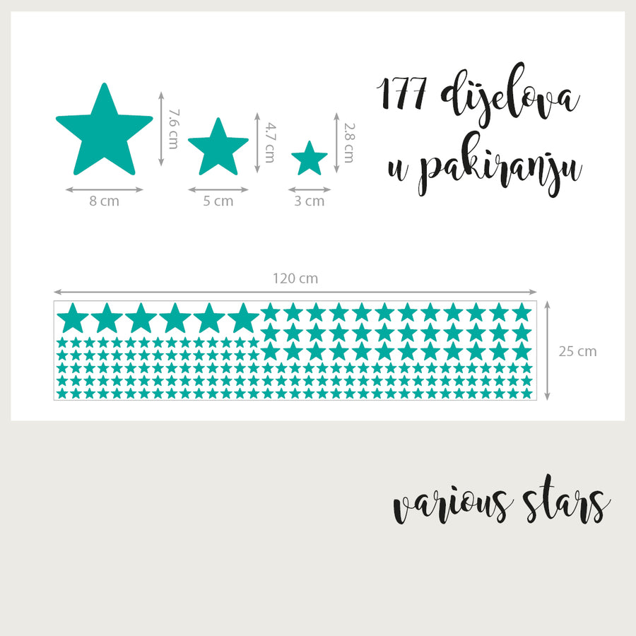 Various Stars - Naljepnice za zid