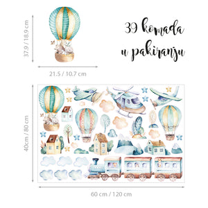 Travelling Light - Naljepnice za zid dječje sobe