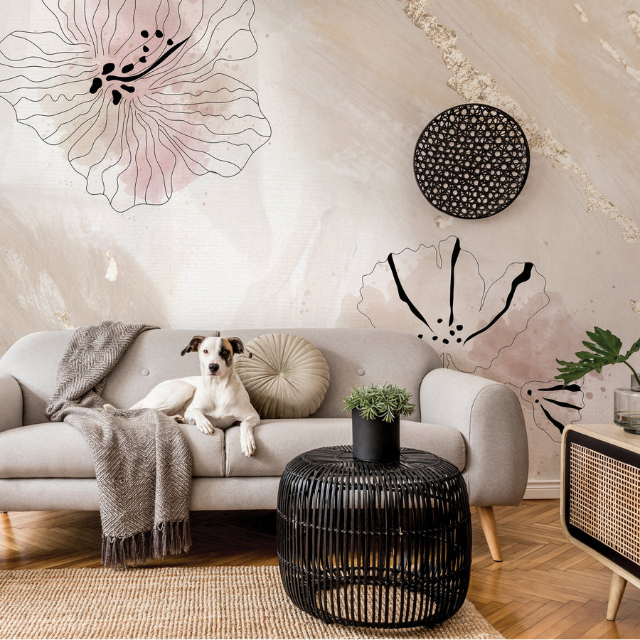 *RASPRODAJA* Flowerish Abstract - Zidna Tapeta - Mural 171x183 cm