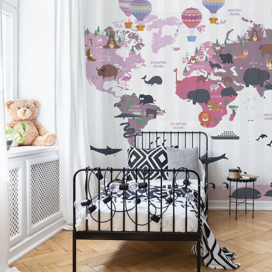 Animals Across The World 2 - Zidna Tapeta - Mural