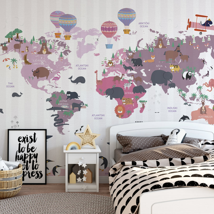 Animals Across The World 2 - Zidna Tapeta - Mural