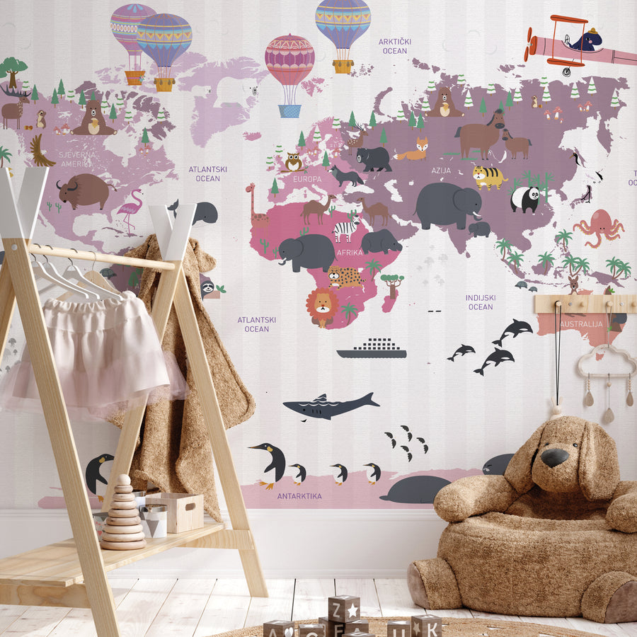 Animals Across The World 2 - Zidna Tapeta - Mural