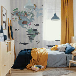 Animals Across The World - Zidna Tapeta - Mural