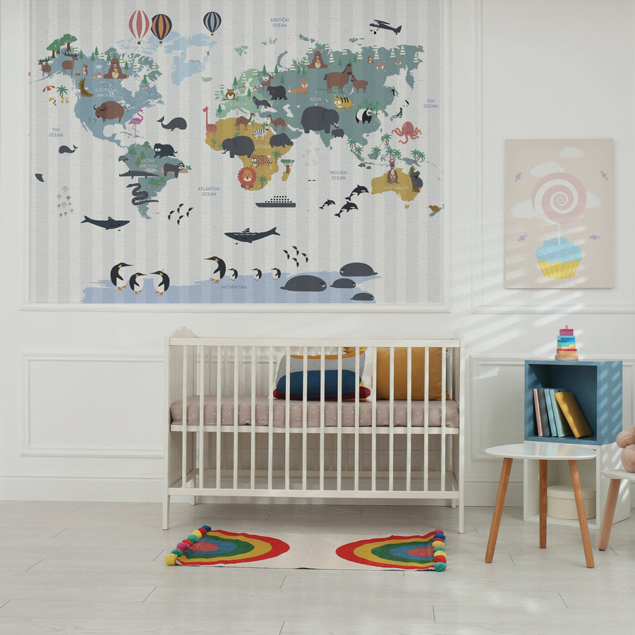 Animals Across The World - Zidna Tapeta - Mural
