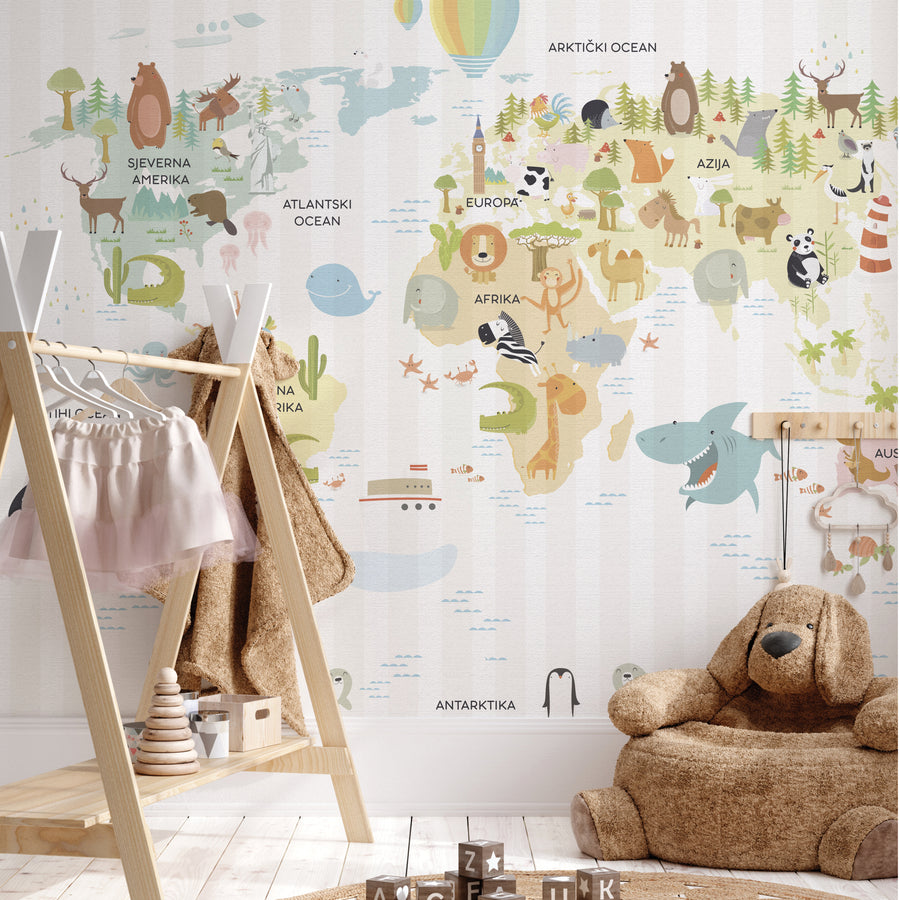 Worldwide Cute Animals - Zidna Tapeta - Mural
