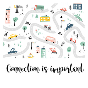 Connection Is Important - Zidna Tapeta - Mural