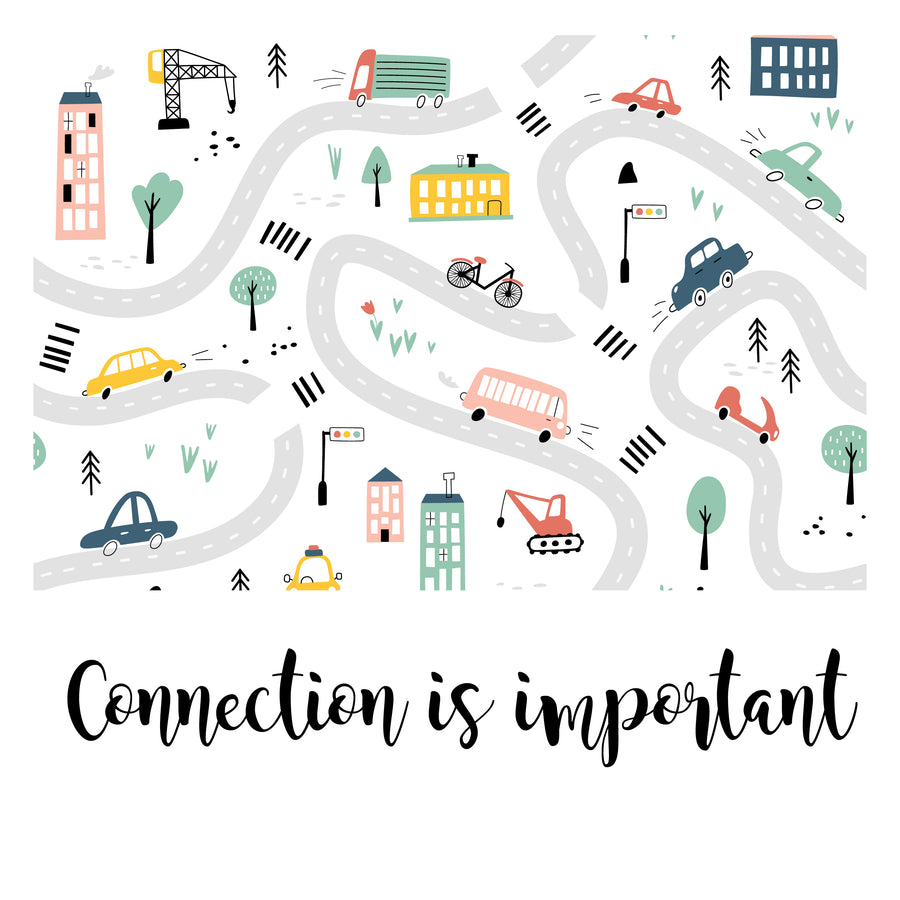 Connection Is Important - Zidna Tapeta - Mural