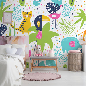 Jolly Jungle - Zidna Tapeta - Mural